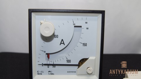 Amperomierz analogowy od 0 do 180A Siemens