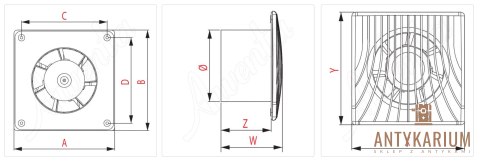 Wentylator łazienkowy Awenta WA150 150 mm