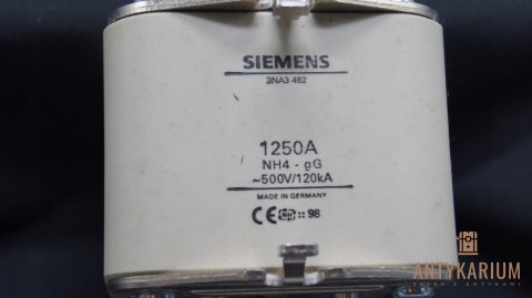 Wkładka bezpiecznikowa 1250A NH4 3NA3482 Siemens