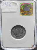 1 zł 1957 aluminium MS 65 skrętka 10%