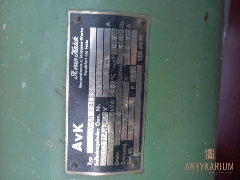 Agregat prądotwórczy 28kw silnik Garbus 1968