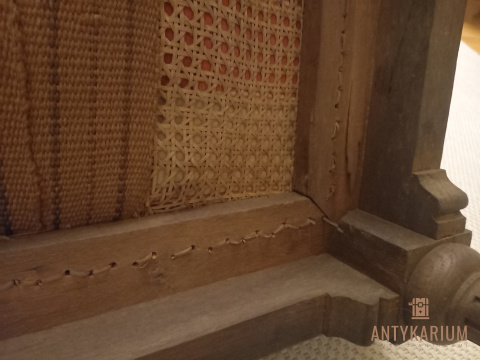 Fotel antyczny tron