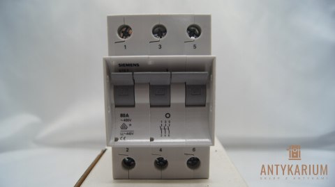 Rozłącznik 3P 80A -400V Siemens 5TE7 613 plombowanie
