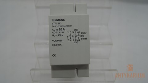 Stycznik 20A 400V AC 230V Siemens 5TT3983