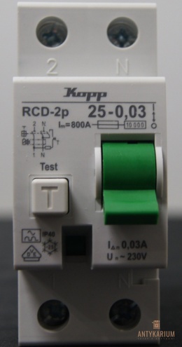 Różnicówka RCD 25A 30ma 1-pol KOPP