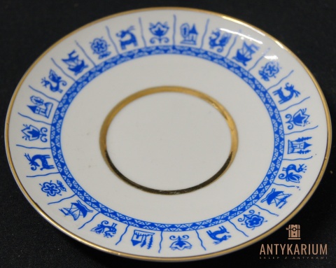 Filiżanka porcelana bogato zdobiona Łomonosow