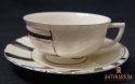Filiżanka porcelana bogato zdobiona lata 1930 Art Deco