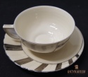 Filiżanka porcelana bogato zdobiona lata 1930 Art Deco