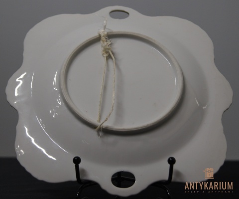Patera talerz porcelana kwiaty Francja szrokośc 21,5cm