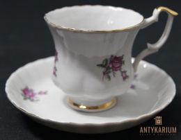 Porcelana filiżanka Chodzież róża