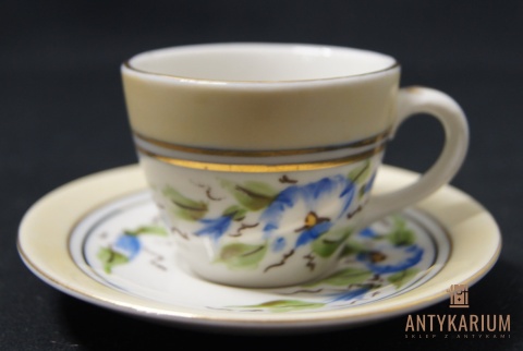 Stara Filiżanka Porcelanowa ręcznie malowana Dania