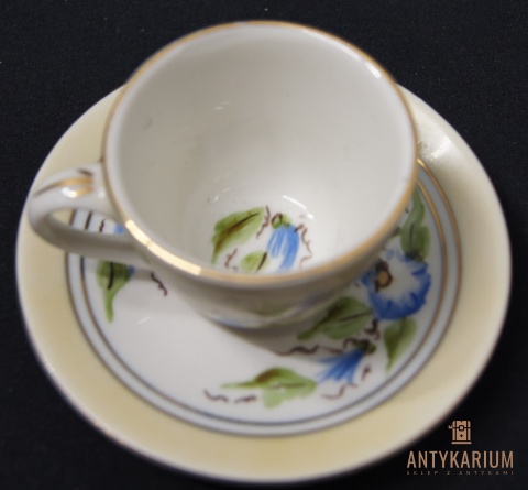 Stara Filiżanka Porcelanowa ręcznie malowana Dania