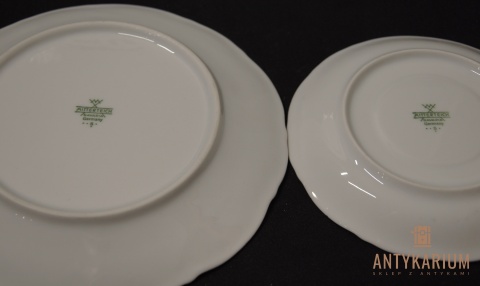 Trio Stara Porcelana filiżanka złocenia róża
