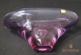 Misa szkło Alexandrytowe 22,5cm Miloslav Klinger 1960/65