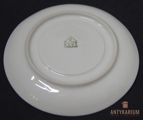 Porcelana filiżanka Chodzież kwiaty złocenia