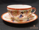 Porcelana filiżanka sceny rodzajowe Japonia 1920r.