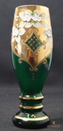 Ręcznie malowany szklany Kielich emaliowany 24-karatowe złoto 20cm