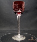 Remer stary rubinowy kryształowy kieliszek do wina 20cm
