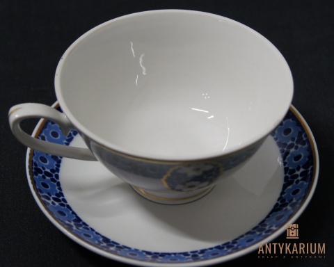 Stara Filiżanka Porcelanowa Kobalt