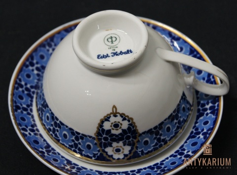 Stara Filiżanka Porcelanowa Kobalt