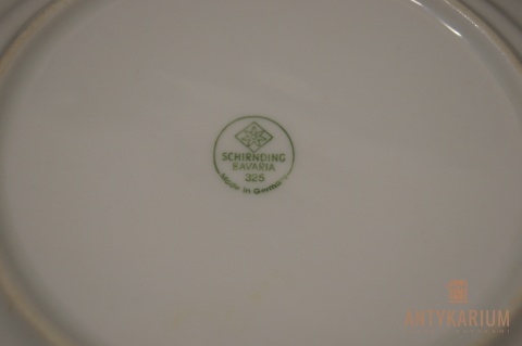 Stary talerz deserowy schirnding porcelana