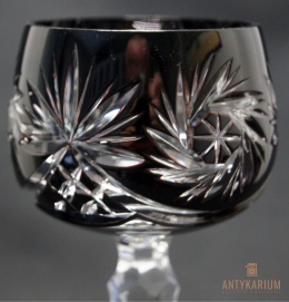 Remer stary rubinowy kryształowy kieliszek do wina 19,5cm