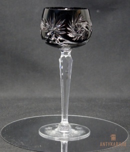 Remer stary rubinowy kryształowy kieliszek do wina 19,5cm