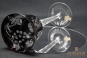 Remer stary rubinowy kryształowy kieliszek do wina 22cm