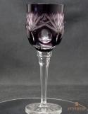 Remer stary śliwkowy kryształowy kieliszek do wina 21cm